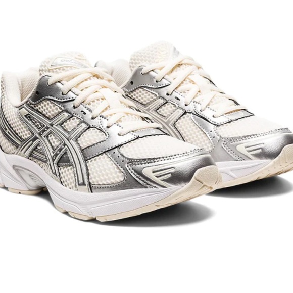 !!! LIKE NEW ASICS Gel-1130 Cream Pure Silver White Sneakers Runner Lifestyl… - Picture 2 of 8